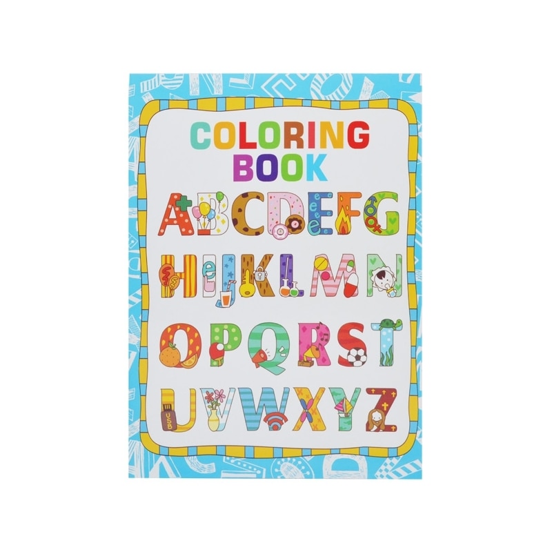 Caiet pentru scoala, BNW, de colorat A4, 8 file, alfabet