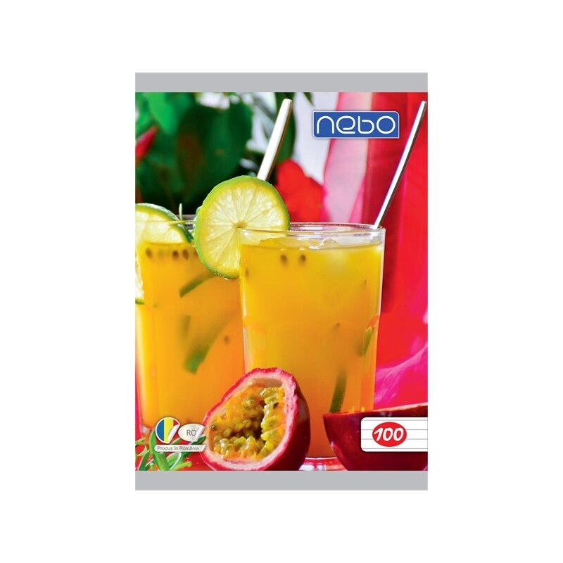 Caiet pentru scoala, BNW, model Cocktail, A5 100 file