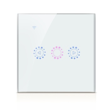Intrerupator Smart Touch Techstar®, Wireless 2.4GHz, Dimmer, Sticla Securizata, Design Modern, Iluminare LED, 1 Faza, Alb Intrerupator Smart Touch Techstar®, Wireless 2.4GHz, Dimmer, Sticla Securizata, Design Modern, Iluminare LED, 1 Faza, Alb