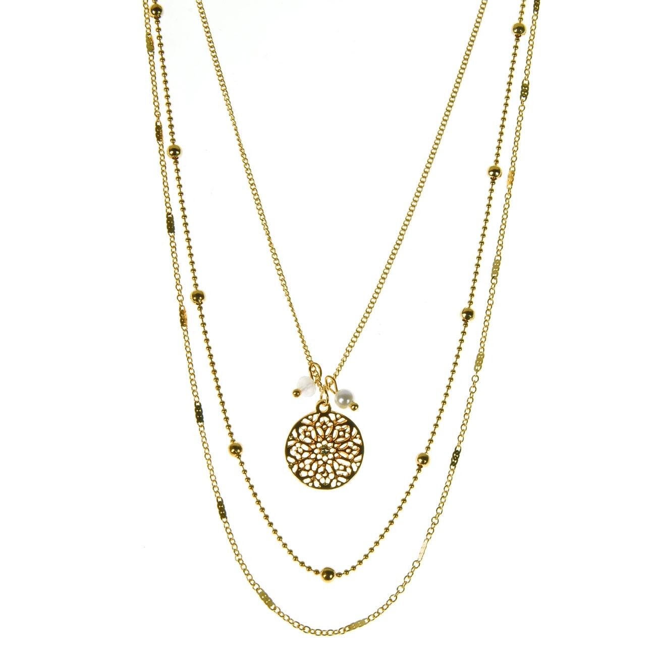 Colier dama, Zola®, model auriu cu moneda