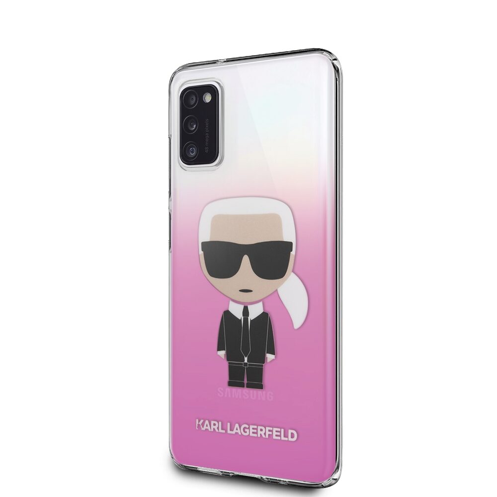 Husa Karl Lagerfeld (Ikonik Karl) pentru Samsung Galaxy A41, Roz
