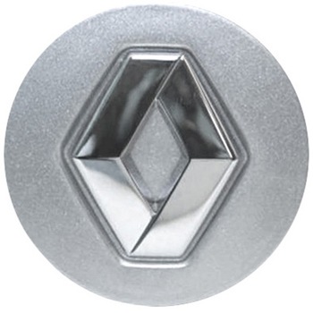 Capacel pentru janta de aliaj Renault , gri metalic deschis, sigla Renault Capacel pentru janta de aliaj Renault , gri metalic deschis, sigla Renault