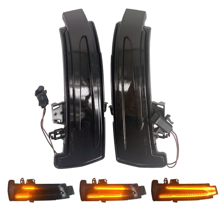 Set semnalizare dinamica oglinda laterala GizMondo®, compatibil cu Mercedes Benz, CLASS, A B C E S CLA GLA CLS W176 W246 W204 W212 X156