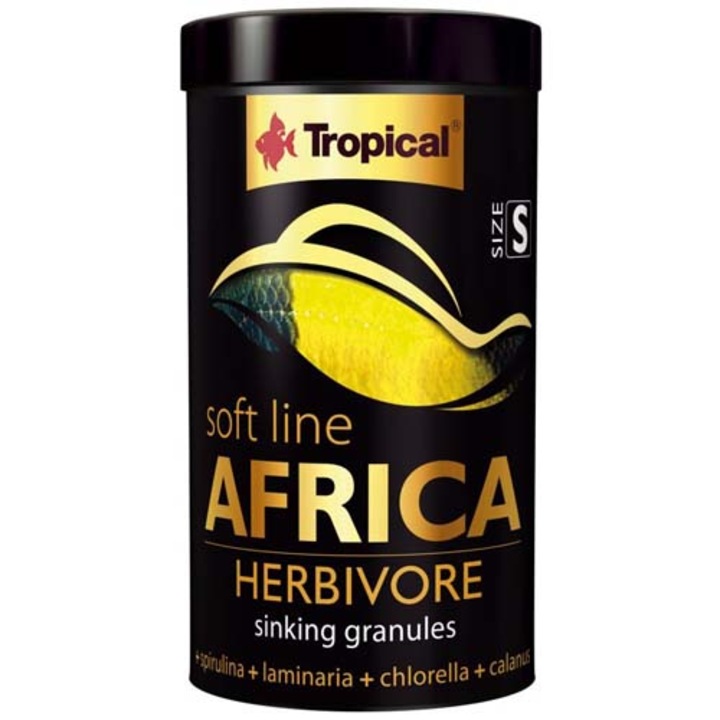 Hrana pentru pesti africani erbivori si omnivori Tropical Africa Herbivore S, 100ml / 60g