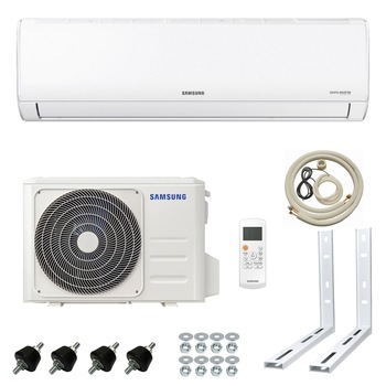 Pachet Aer conditionat Samsung AR09TXHQASINEU, Digital Inverter BLDC, 9000 BTU, Clasa A++/A + Kit montaj Pachet Aer conditionat Samsung AR09TXHQASINEU, Digital Inverter BLDC, 9000 BTU, Clasa A++/A + Kit montaj