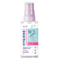 Spray dezinfectant antibacterian pentru maini Agiva Hygiene+, 70% Alcool, Parfum lime, Fara clatire, 75 ml