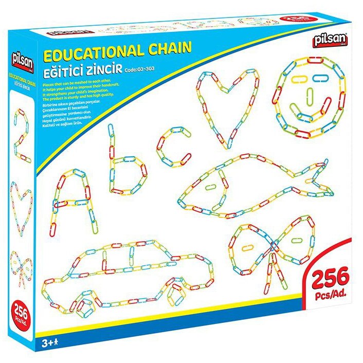 Joc educativ Pilsan - Chain, 256 piese