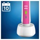 Oral-B PRO 1 750 Design Edition 3D White elektromos fogkefe, 40000 impulzus/perc, 8800 oszcilláció/perc, 3D tisztítás, 1 program, 1 fej, utazókészlet, rózsaszín