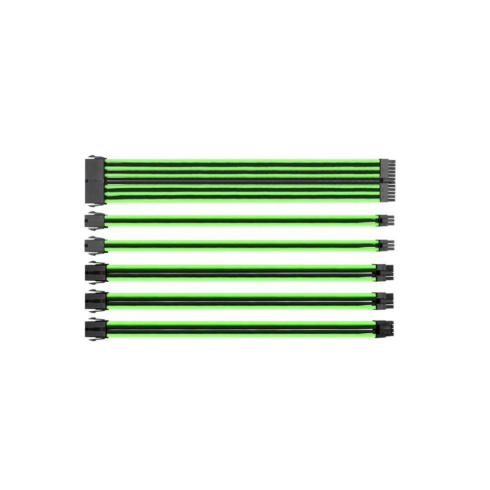 Kit cabluri prelungire impletitе Thermaltake TtMod Negru/Verde