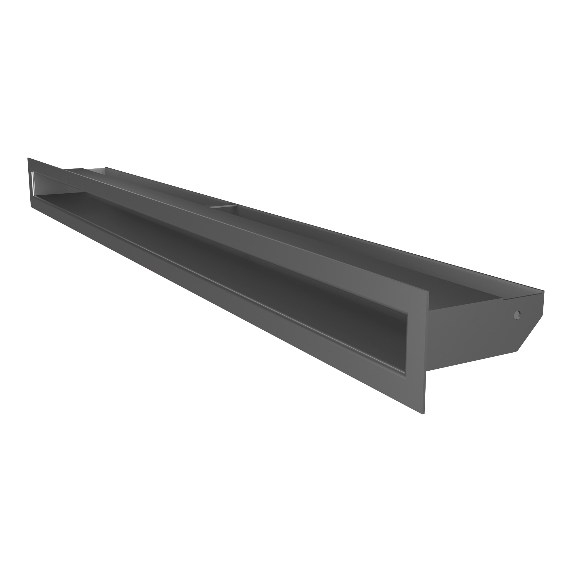 Grila Luft ventilatie - convectie semineu 6 x 80 cm Grafit