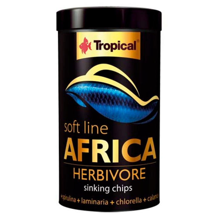 Hrana pentru pesti africani erbivori si omnivori Tropical Africa Herbivore M, 250ml / 130g