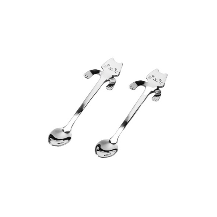 Комплект лъжички, неръждаема стомана, 2 бр