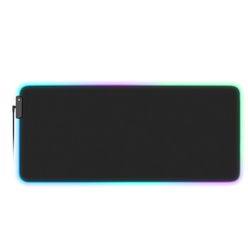 Mouse Pad Gaming cu Iluminare Led RGB King Size 90 x 40 cm Negru Mouse Pad Gaming cu Iluminare Led RGB King Size 90 x 40 cm Negru