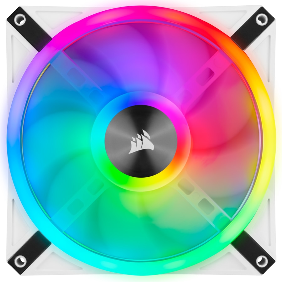 Ventilator Corsair iCUE QL140 RGB, 140mm, PWM, White