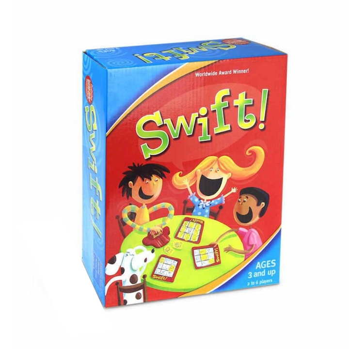 SWIFT ZINGO családi oktató játék, ajándék óvodás lányoknak és fiúknak, 3 éves kortól
