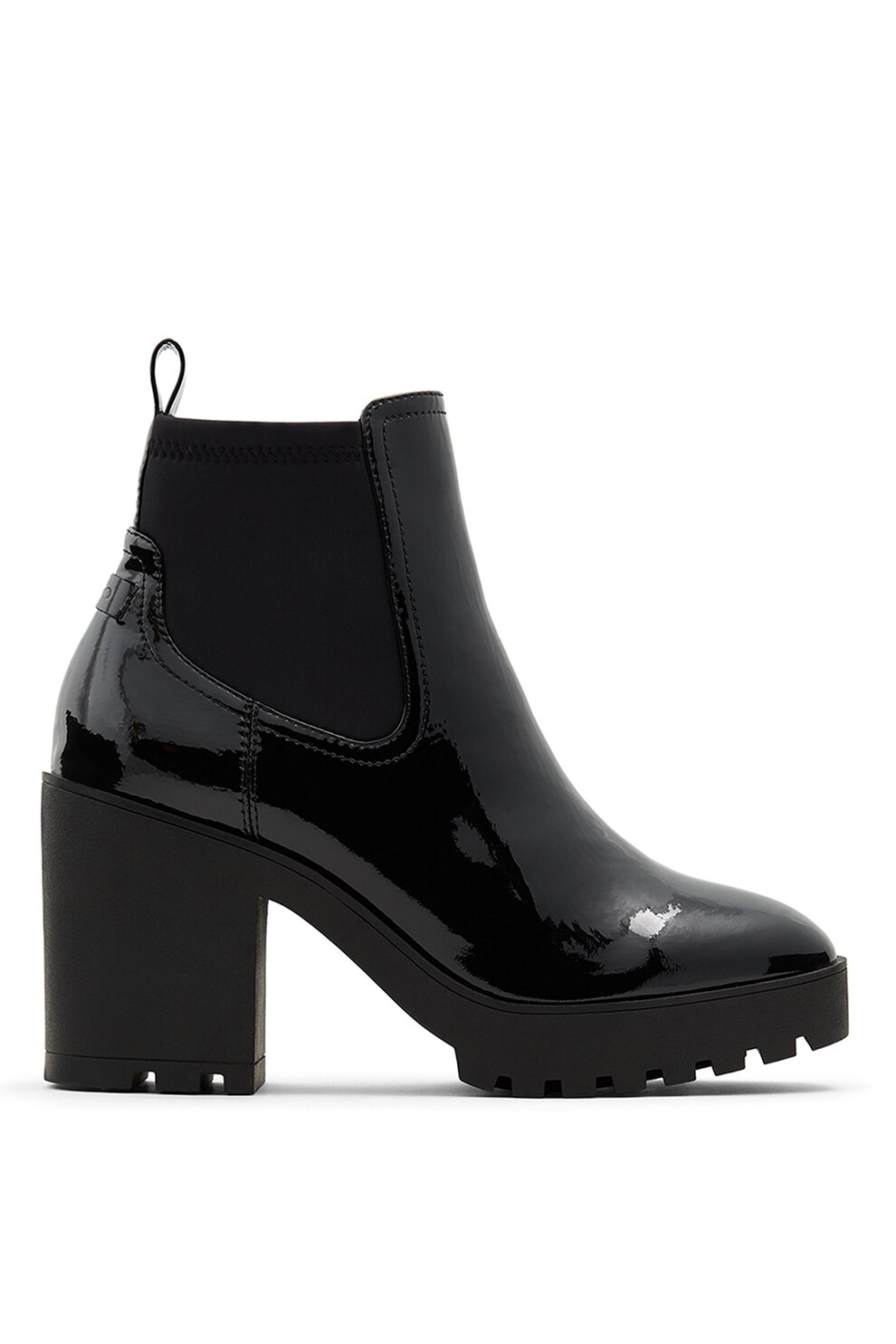 Aldo, Ghete Chelsea din piele lacuita Chetta, Negru