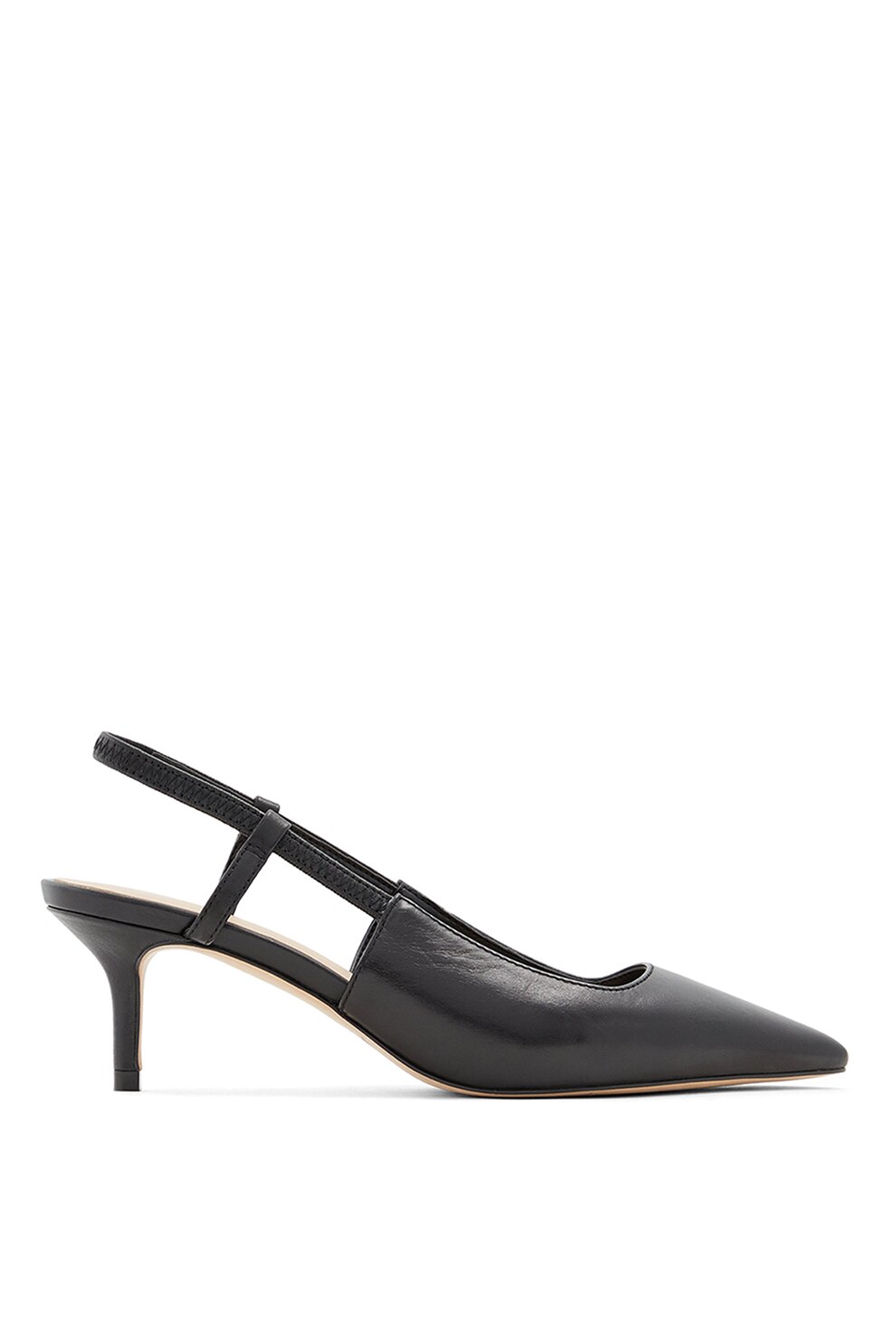 Aldo, Pantofi slingback din piele Melica, Negru, 6.5