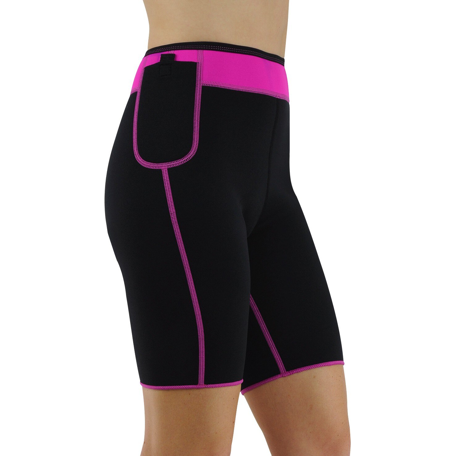 Pantaloni fitness Delfin Spa, Shorts neopren, black/pink