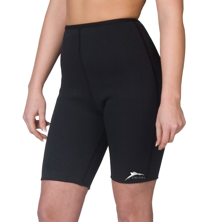 Pantaloni fitness Delfin Spa, Shorts neopren, black