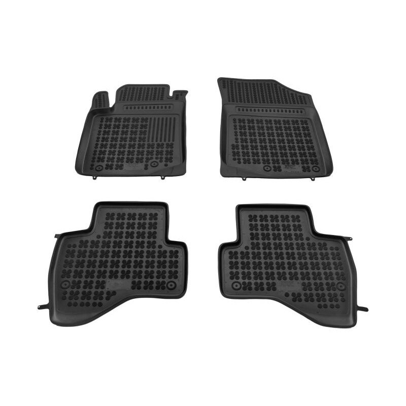 Set 4 covorase auto tip tavita, Cauciuc, pentru TOYOTA AYGO 05.14-, Negru
