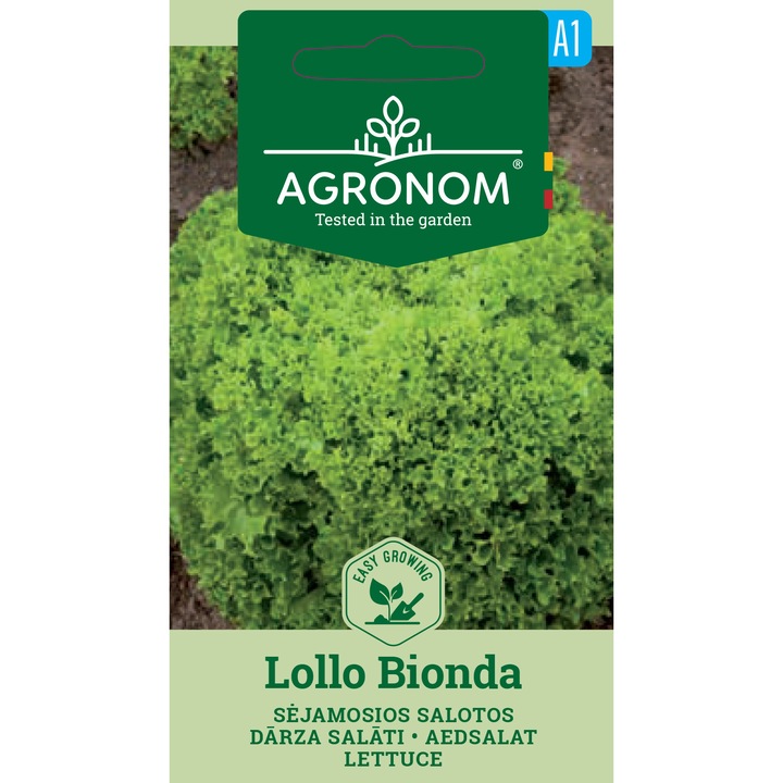 Salata Lollo Bionda, Agronom, Soi Semi Timpuriu, Seminte, plic, 1 gram