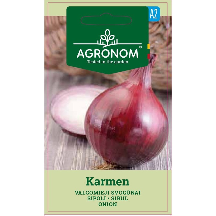 Ceapa rosie Karmen, Agronom, Soi Semi Timpuriu, Seminte, plic, 1 gram