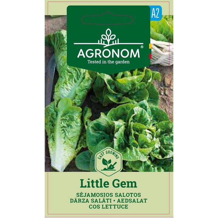 Salata Little Gem, Agronom, Soi Semi Timpuriu, Seminte, plic, 1 gram
