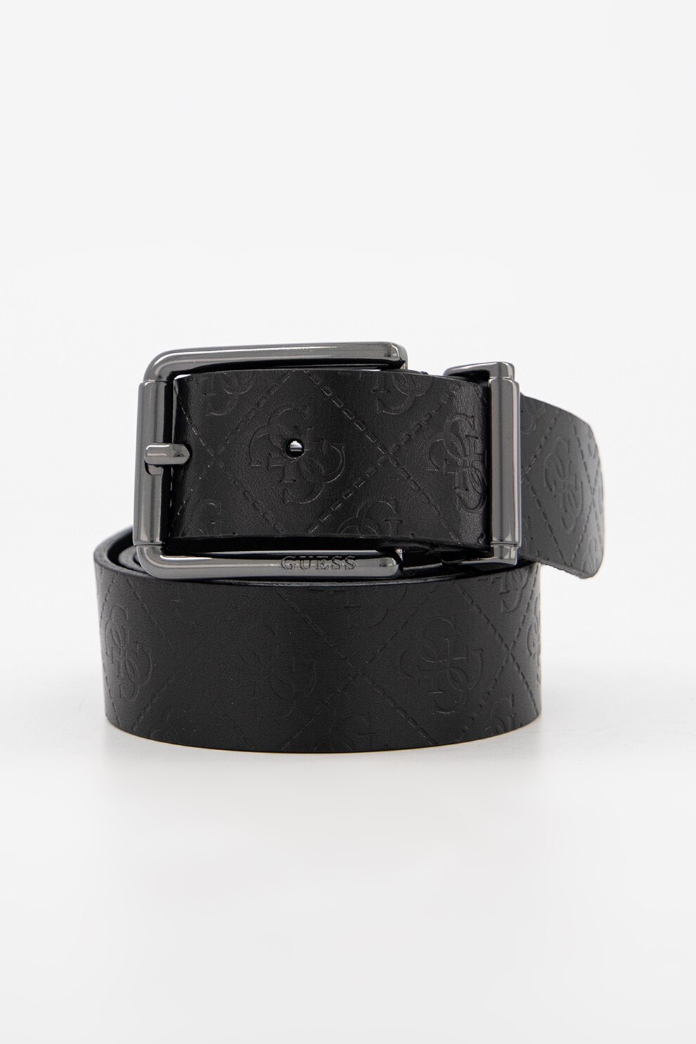 Guess, Curea de piele cu model logo