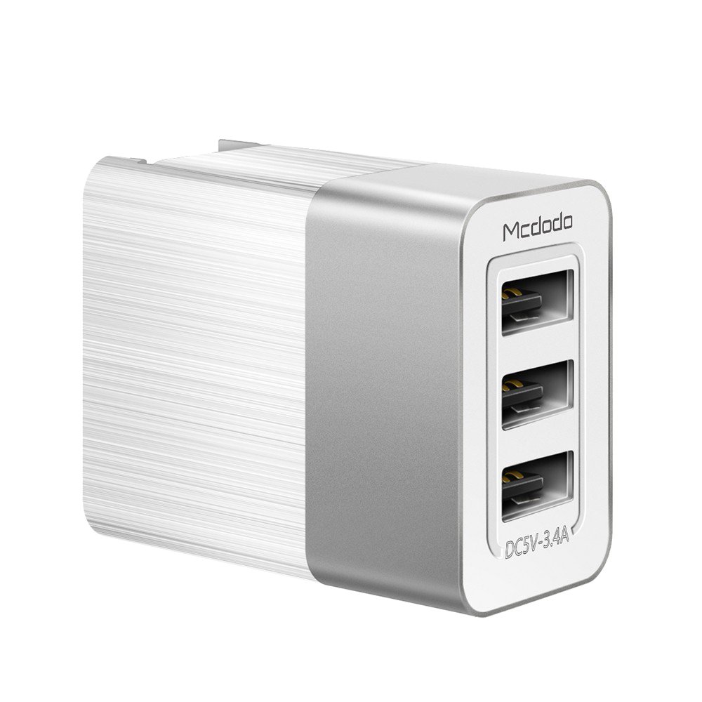 Incarcator Retea Mcdodo 3 Ports USB Travel, Alb