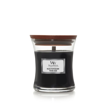 Lumanare Parfumata Borcan Mic Black Peppercorn, WoodWick® Lumanare Parfumata Borcan Mic Black Peppercorn, WoodWick®