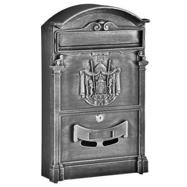 Postaláda Antik ezüst 410x255x90 mm