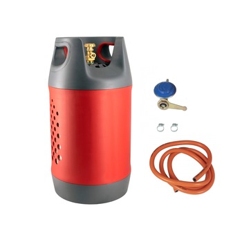 Butelie reincarcabila GPL, 24.4 L, material compozit, regulator presiune Butelie reincarcabila GPL, 24.4 L, material compozit, regulator presiune