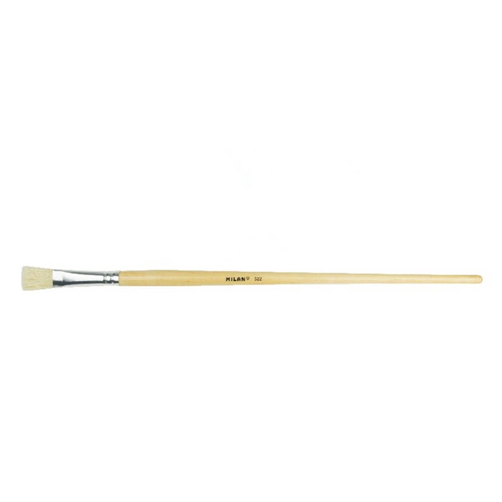 MILAN Brush Series 522, egyenes sörtéjű hegy, hosszú nyél, 1. szám