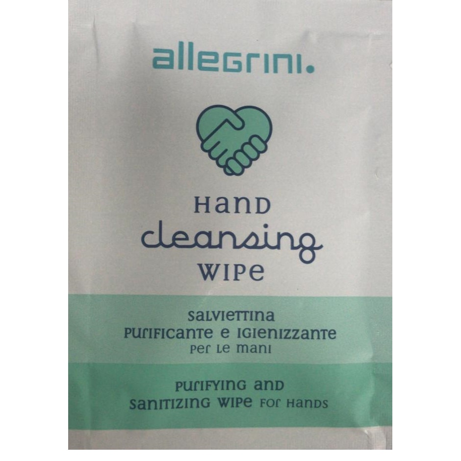 Servetel igienizant Allegrini, pentru maini, cu alcool