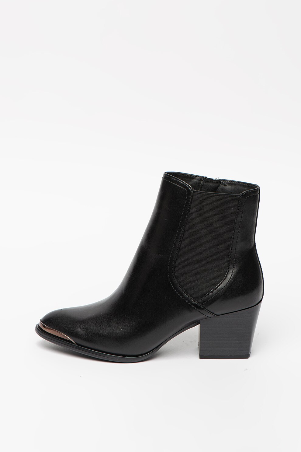 Tamaris, Botine Chelsea din piele cu varf migdalat