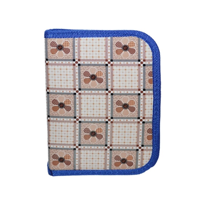 Penar cu un fermoar si cu o extensie, maro/albastru