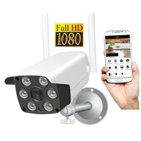 camera de supraveghere ip wifi babytoy cx-02 full hd 2 mp exterior conectare telefon  pc  night vision color si activare lumina rezistenta la apa rezolutie 19201080 senzor miscare alb imagen 46_0_
0