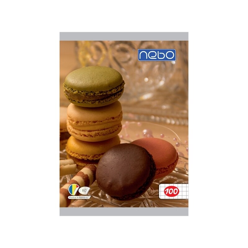 Caiet pentru scoala, BNW, model Macarons, A5 100 file