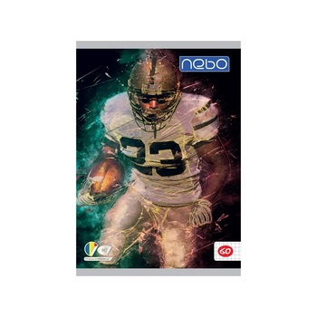 Caiet A4 60 file pentru scoala, rugby Caiet A4 60 file pentru scoala, rugby