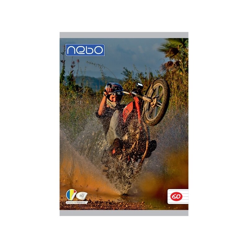 Caiet A4 60 file, motocilcelta