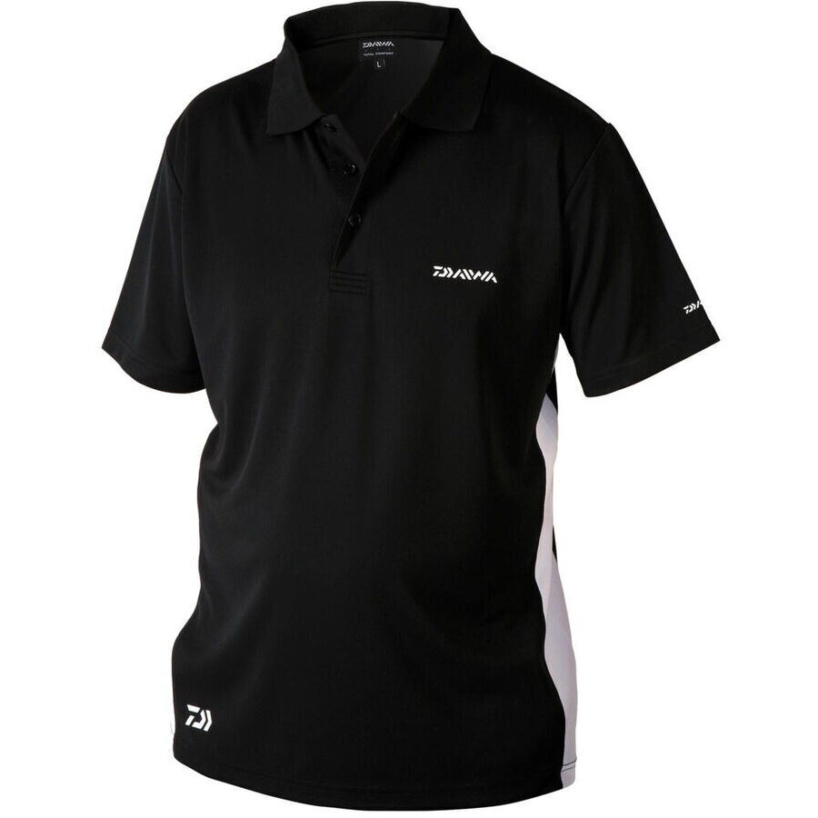 Tricou Daiwa Polo, Negru, 2XL