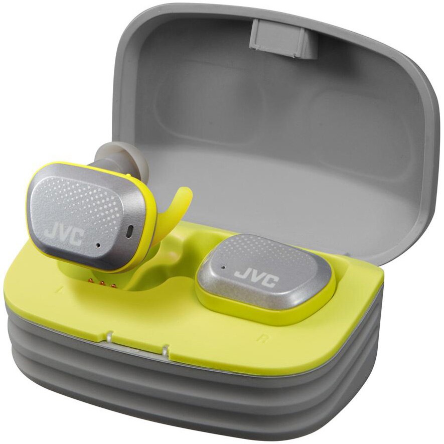 Casti Audio In Ear JVC HA-AE5T-H-U, True Wireless, Bluetooth, Noise cancelling, Microfon, Autonomie 9 ore, Gri