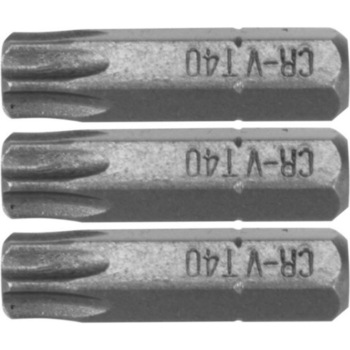 Set 3 bit de impact TORX, T40, 1/4 Set 3 bit de impact TORX, T40, 1/4
