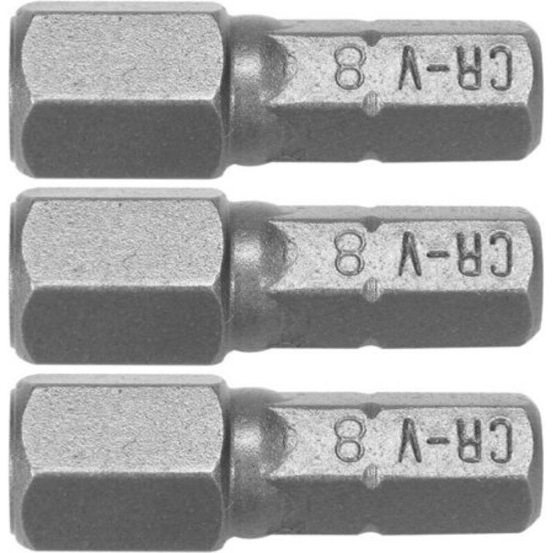 Set 3 biti profesionali HEX, H8, 1/4