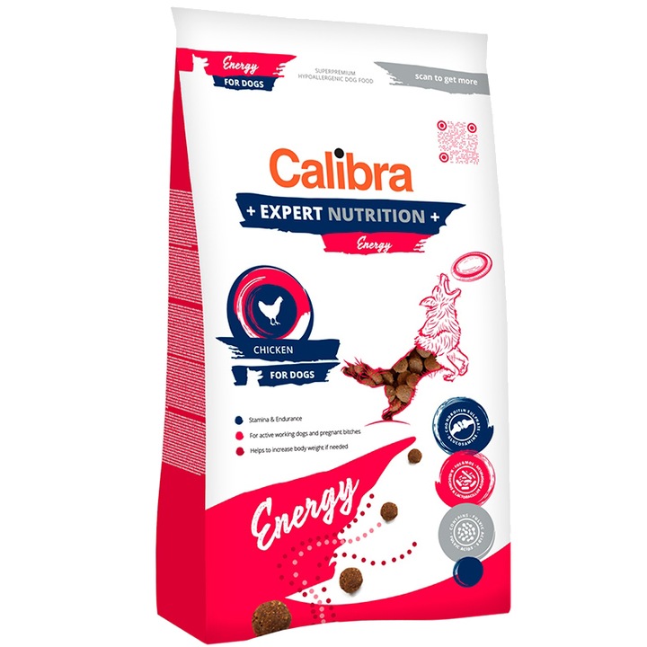 Hrana uscata pentru caini Calibra Expert Nutrition, Energy, 12Kg