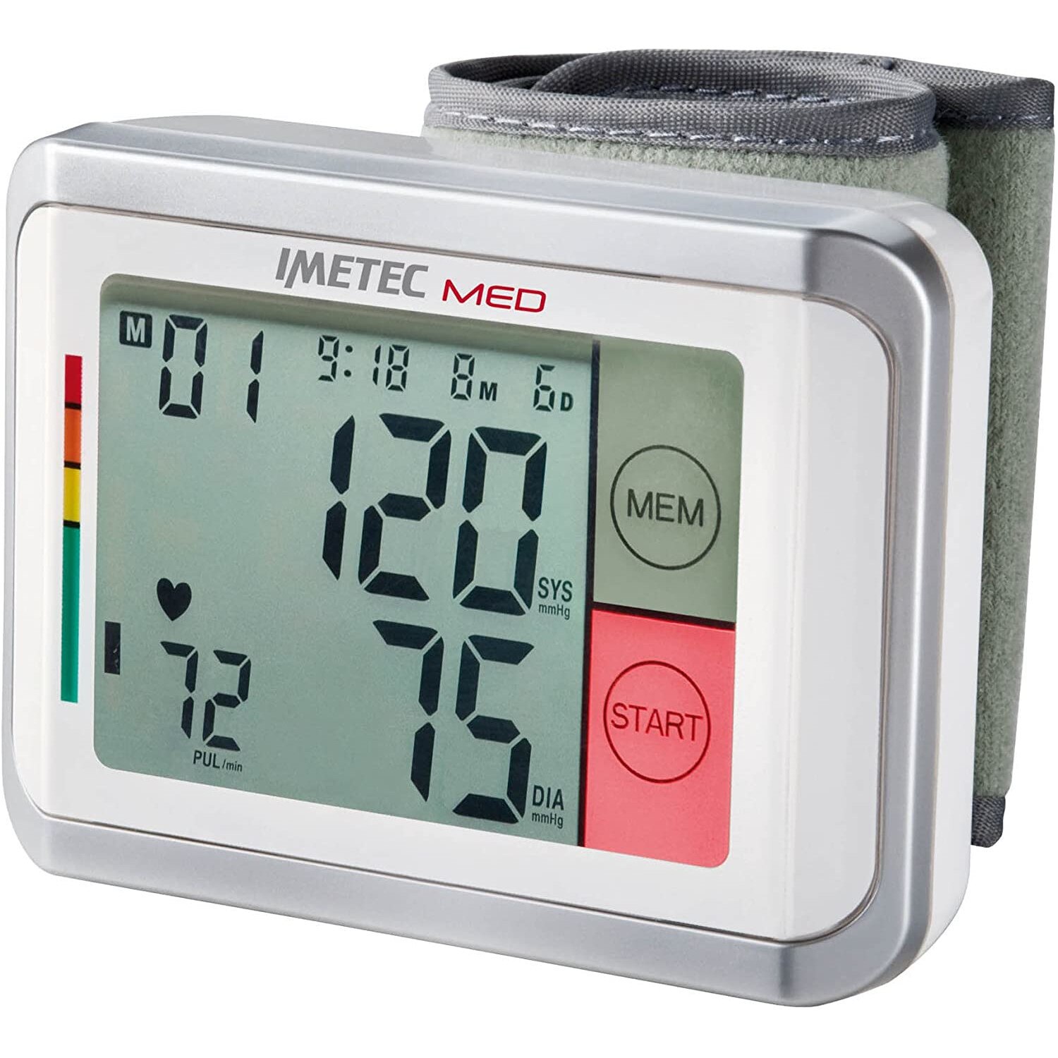 Tensiometru digital Imetec BP1 100, Display LCD, White