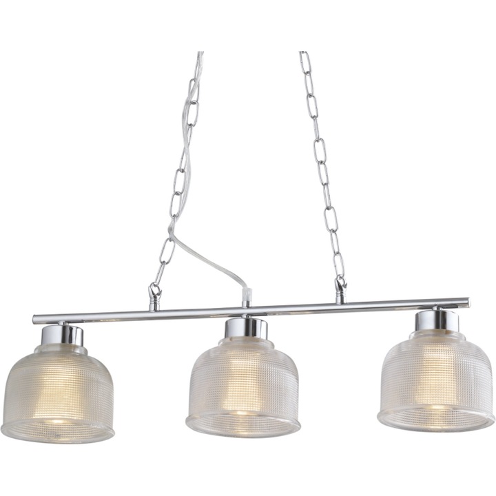 Lustra Klausen Pot Sp3, Alb/Crom, LY-1046, E27, 3x11 W