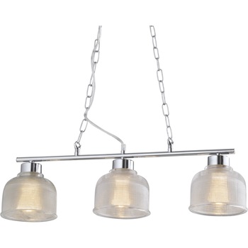 Lustra Klausen Pot Sp3, Alb/Crom, LY-1046, E27, 3x11 W Lustra Klausen Pot Sp3, Alb/Crom, LY-1046, E27, 3x11 W
