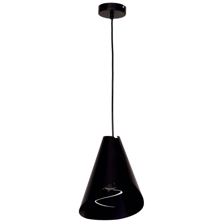 Висяща лампа Klausen Tinkler Sp1 черна, Черна, KL 6502, E27, 1x11 W