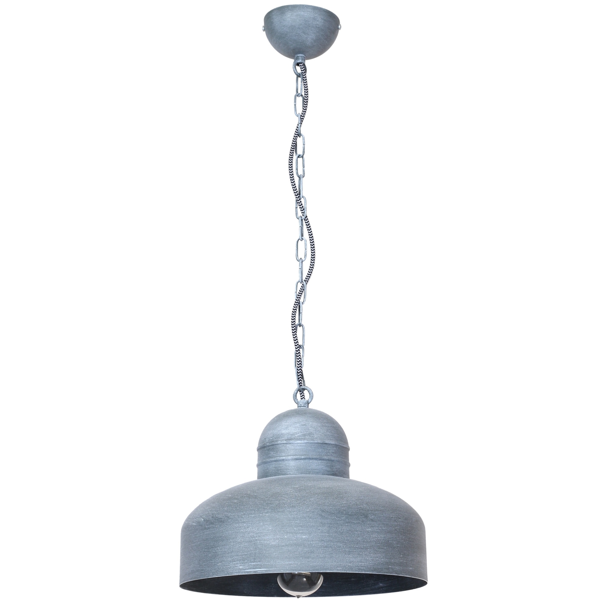 Pendul Klausen Single 3, Gri antichizat, KL 6572, E27, 1x11 W